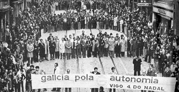 4 de Nadal de 1980, mobilización polo Estatuto de Autonomia de Galicia